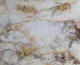 Komposition 10.035 - Mischtechnik auf Leinwand - 140x80