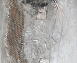 Komposition 10.065 - Mischtechnik auf Leinwand - 40x120