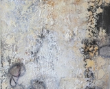 Komposition 9.075 - Mischtechnik auf Leinwand - 70x120