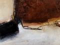 Komposition 9.095 - Mischtechnik auf Leinwand - 140x60