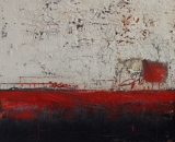 Komposition 9.191 - Mischtechnik auf Leinwand - 80x80