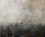 Komposition 10.070 - Mischtechnik auf Leinwand - 80x140